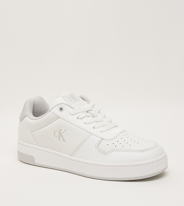 Monogram Detail Lace-Up Sneakers