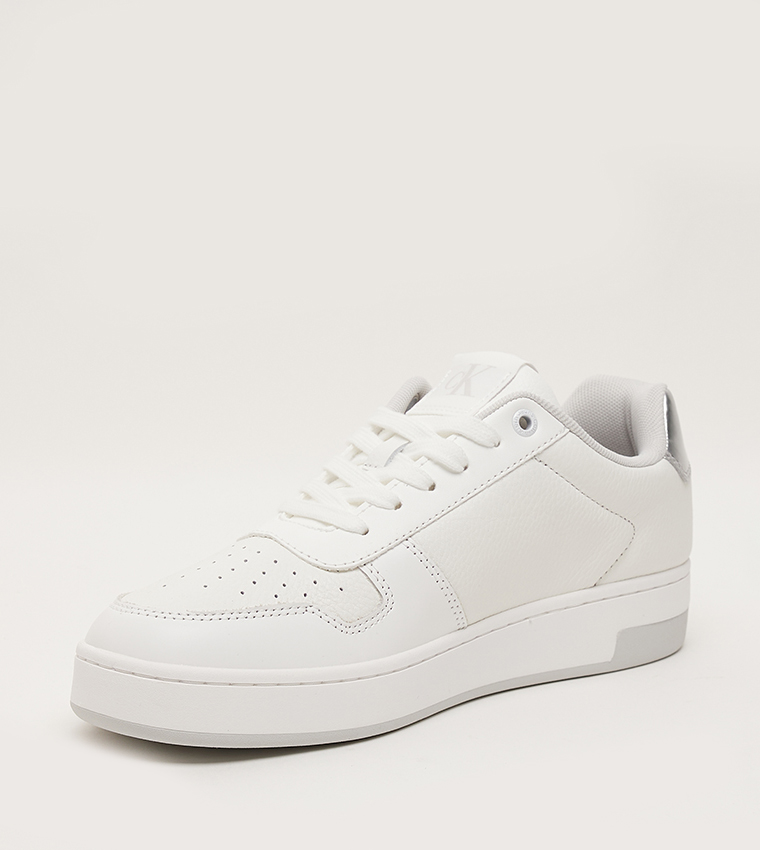 Monogram Detail Lace-Up Sneakers