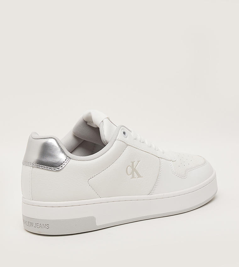 Monogram Detail Lace-Up Sneakers