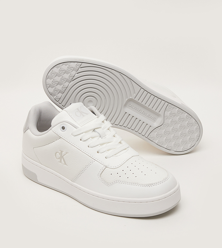 Monogram Detail Lace-Up Sneakers