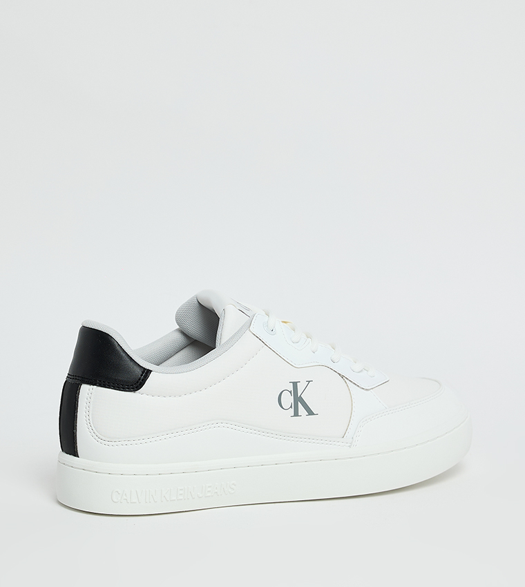 Monogram Detail Lace Up Sneakers