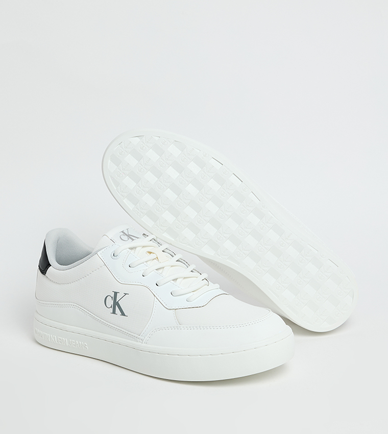 Monogram Detail Lace Up Sneakers
