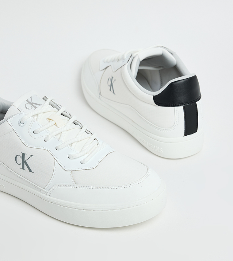 Monogram Detail Lace Up Sneakers