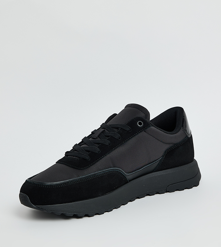 Logo Detail Lace Up Sneakers