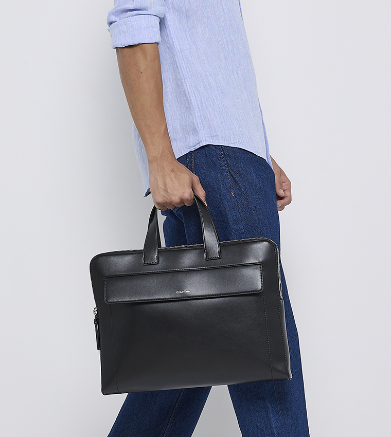 Logo Detail Laptop Bag