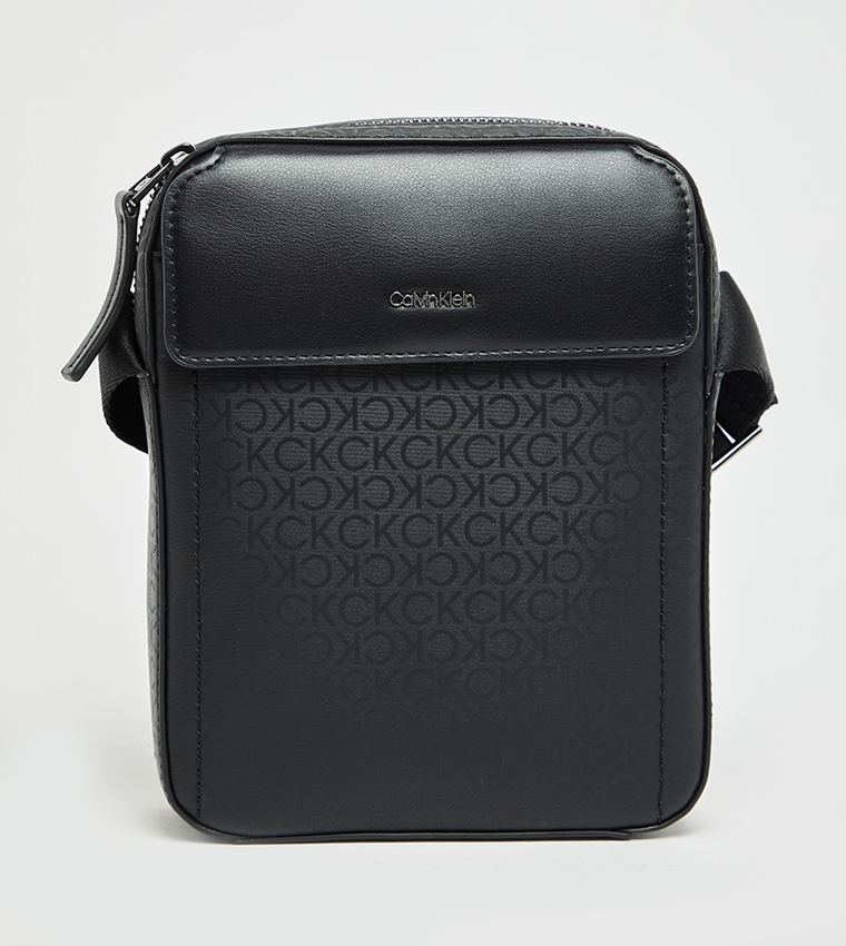 Monogram Detail Reporter Bag