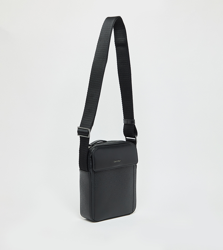 Monogram Detail Reporter Bag