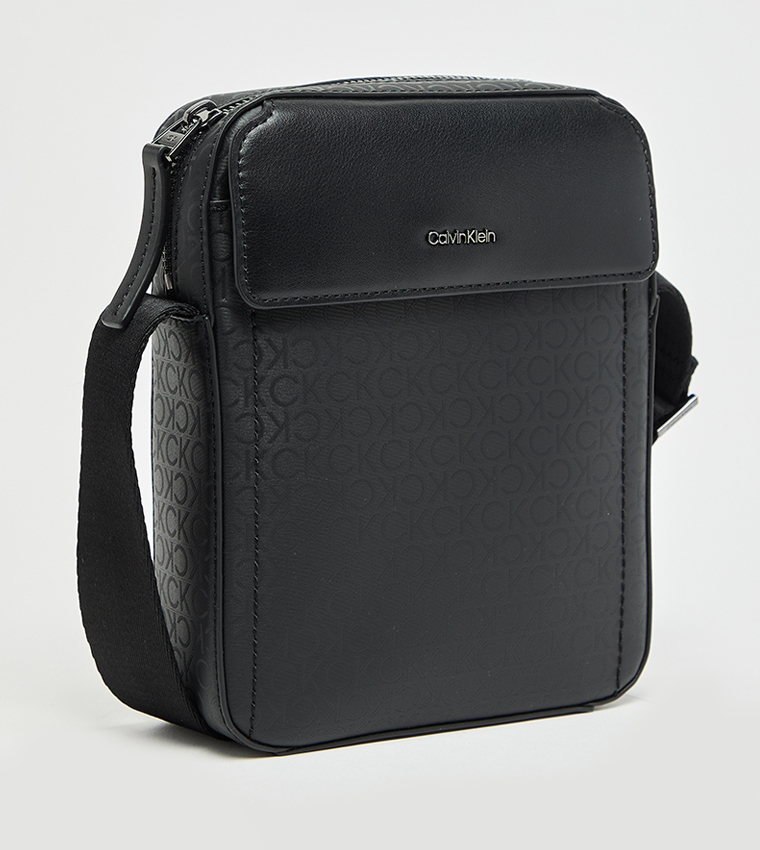 Monogram Detail Reporter Bag