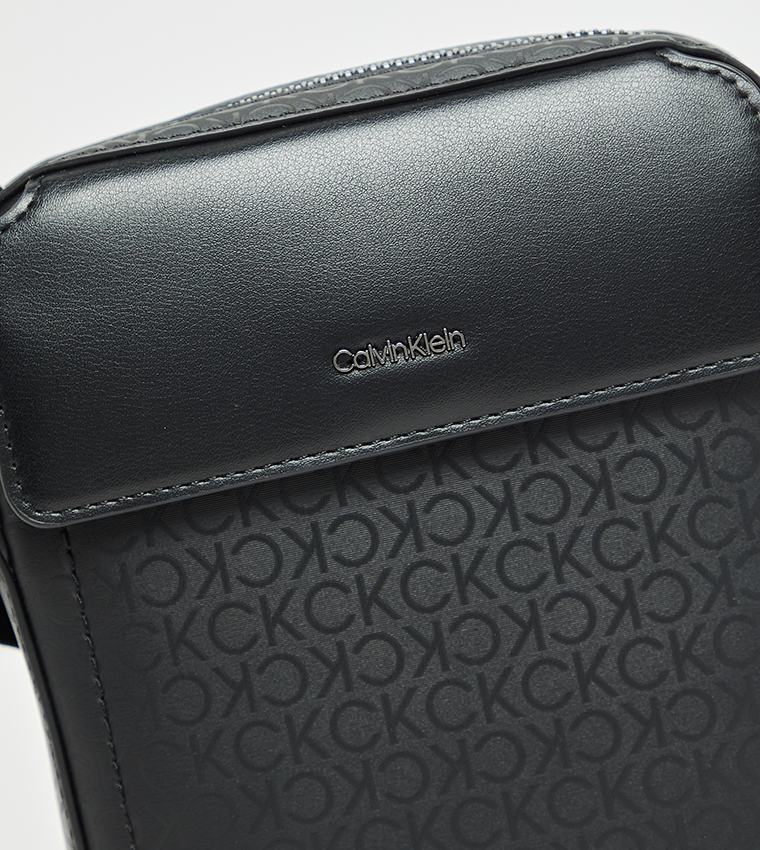 Monogram Detail Reporter Bag