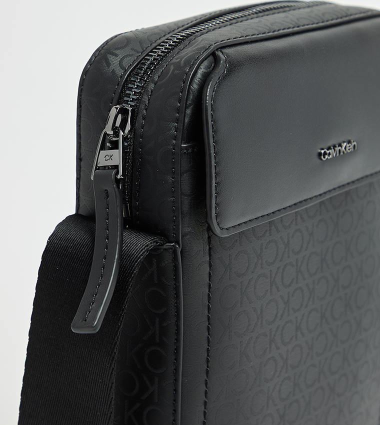 Monogram Detail Reporter Bag