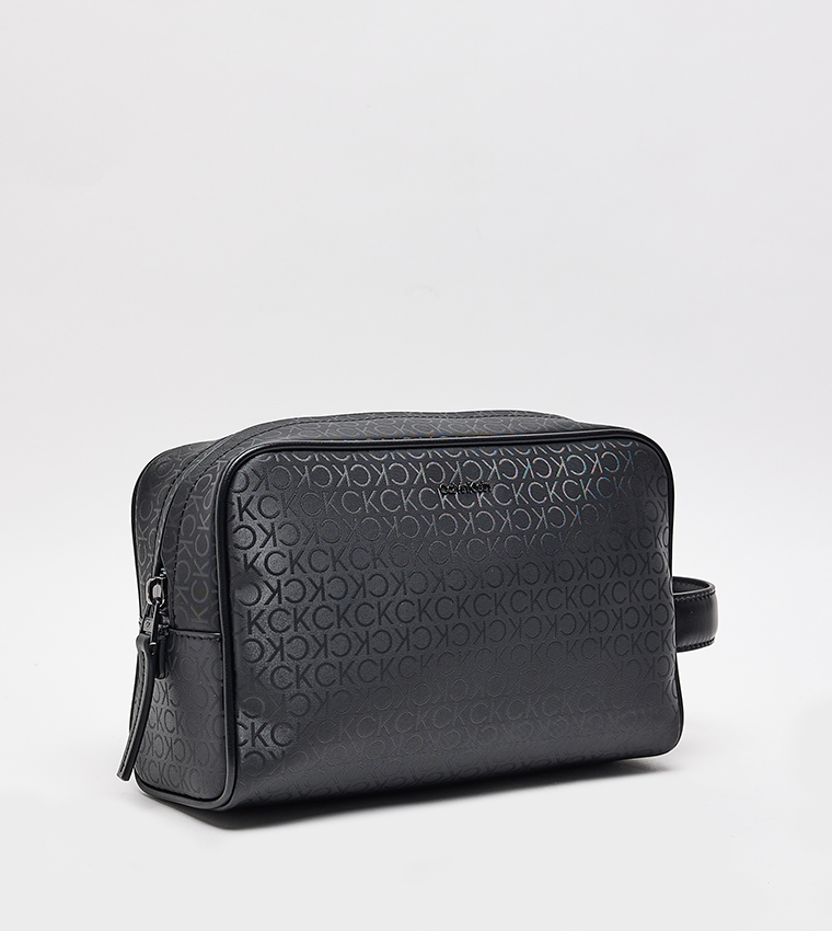 Sleek Patterned Toiletry Bag