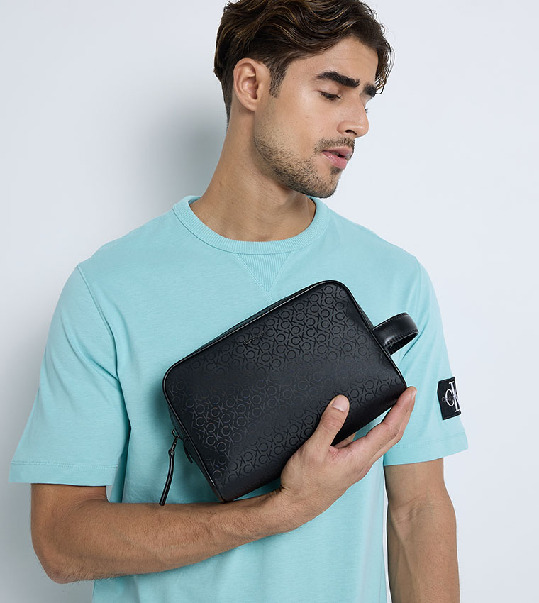 Sleek Patterned Toiletry Bag