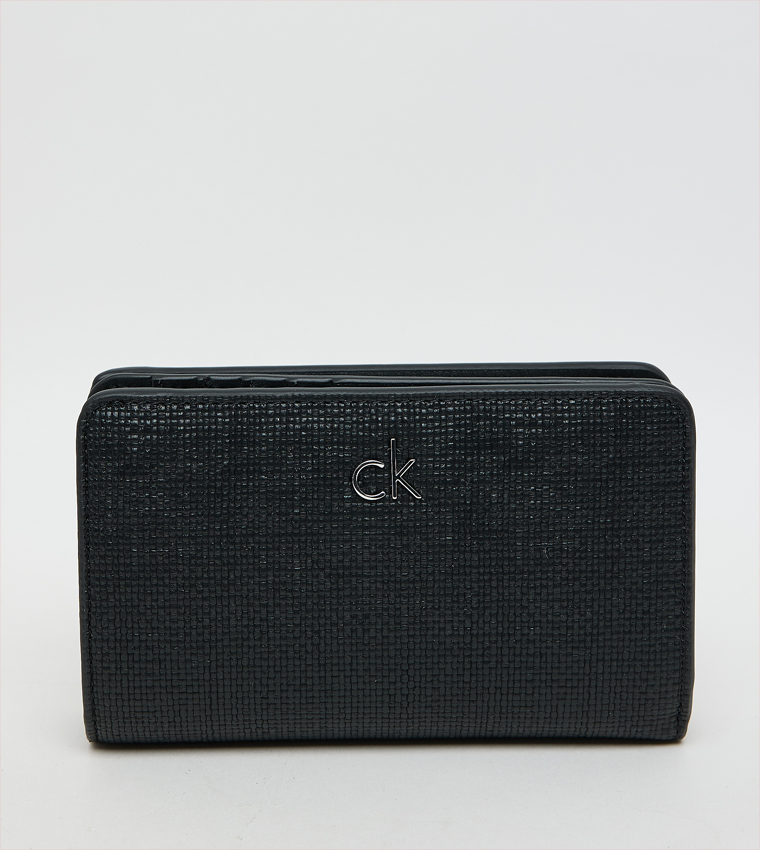 Textured Zip-Around Wallet