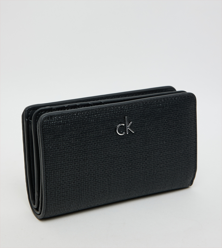 Textured Zip-Around Wallet