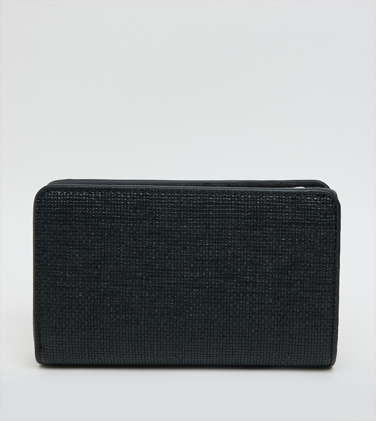 Textured Zip-Around Wallet