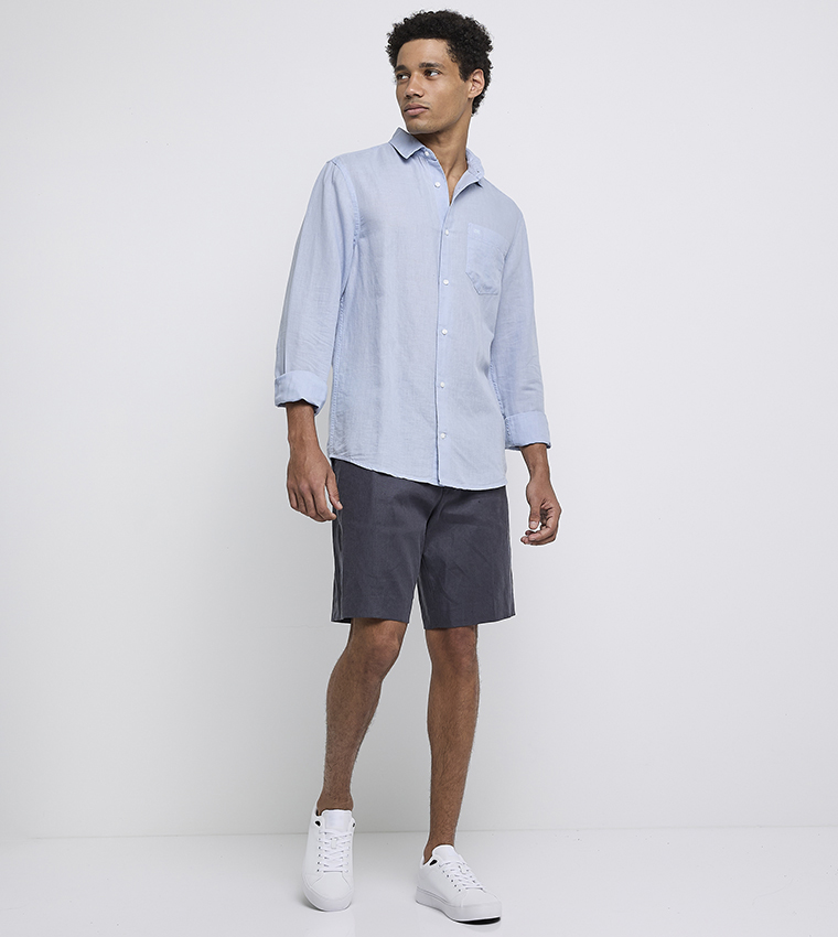 Pocket Detail Long Sleeves Shirt