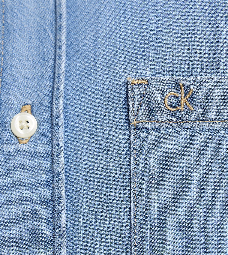 Washed Long Sleeves Denim Shirt