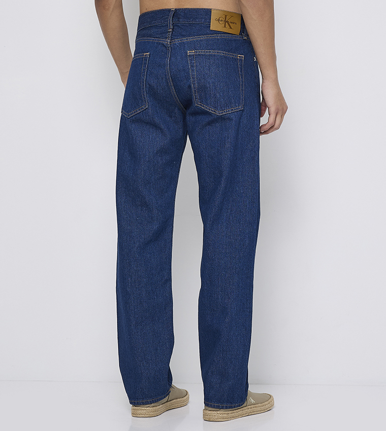 Washed Straight Fit Jeans
