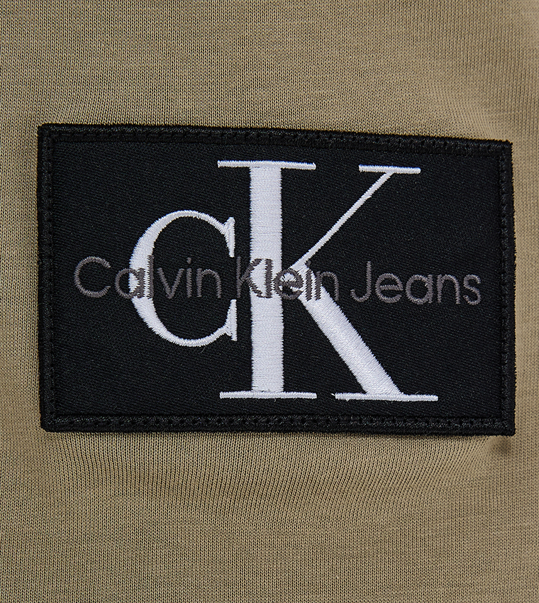 Label Detail Crew Neck T-Shirt