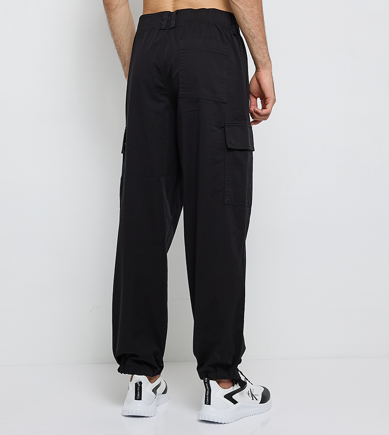 Logo Badge Straight Fit Cargo Pants