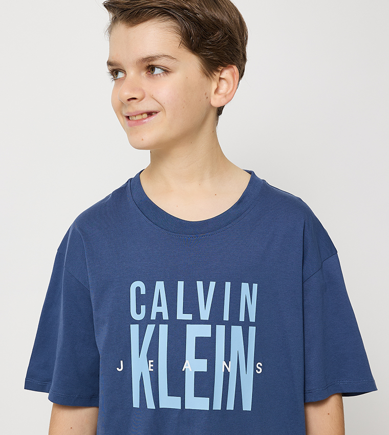 Logo Printed Crew Neck T-Shirt