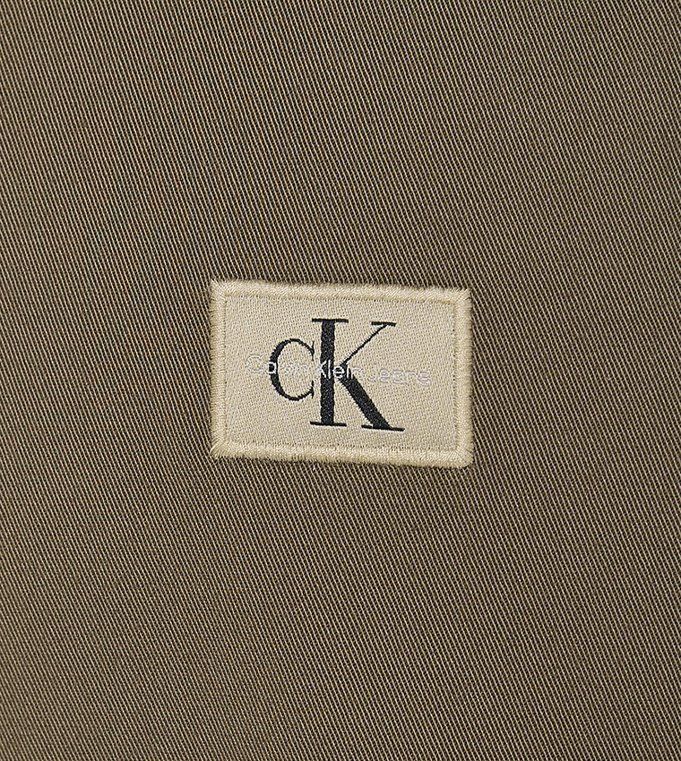 Logo Label Woven Shirt