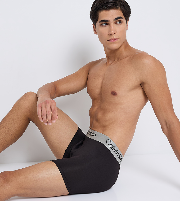 3-Pack Logo Waistband Trunks