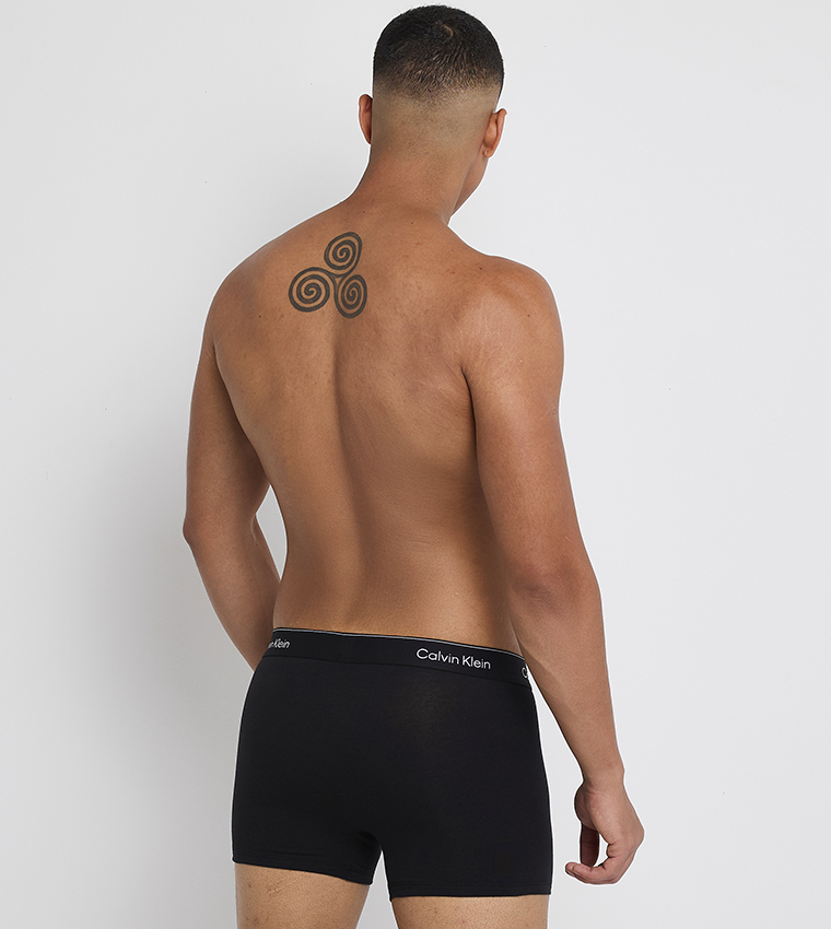 3-Pack Logo Waistband Trunks