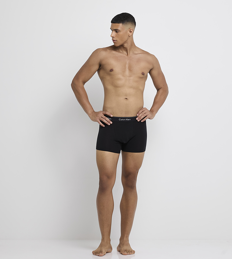 3-Pack Logo Waistband Trunks