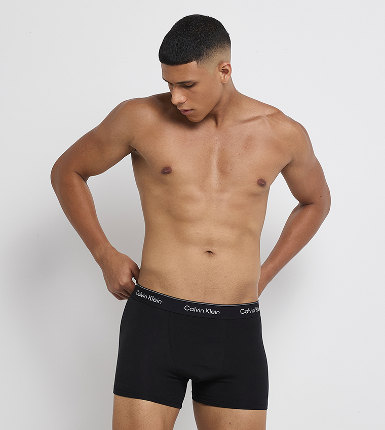 3-Pack Logo Waistband Trunks