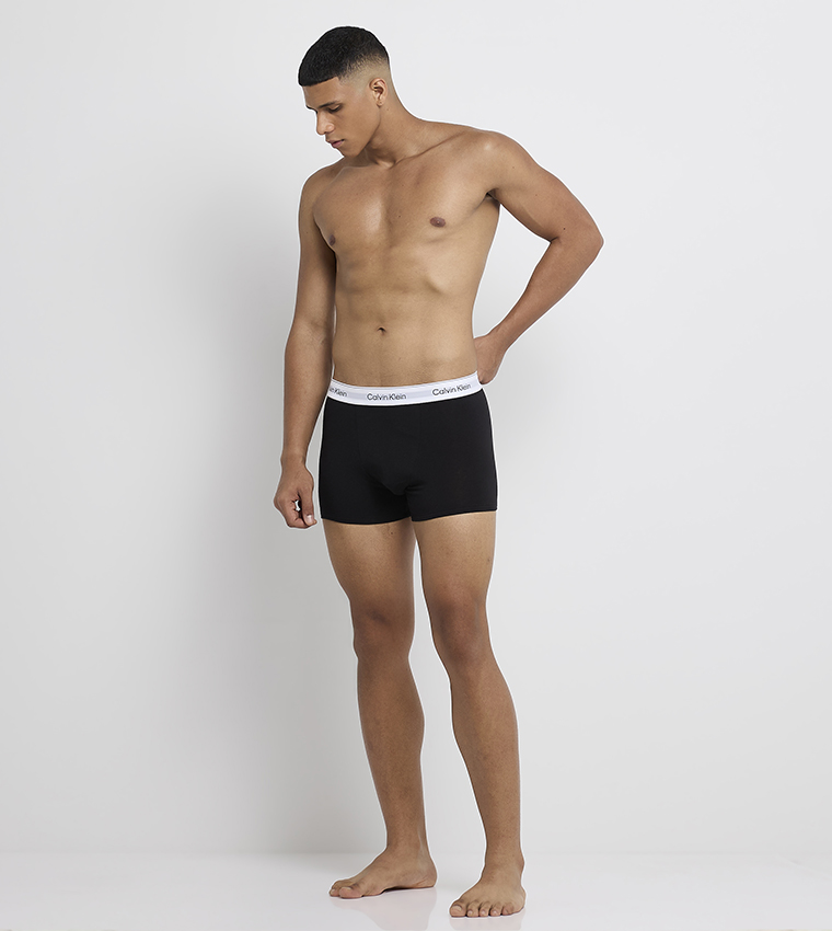 3-Pack Logo Waistband Trunks