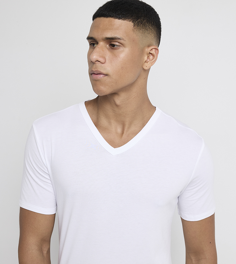 3-Pack Solid Short Sleeves Vests