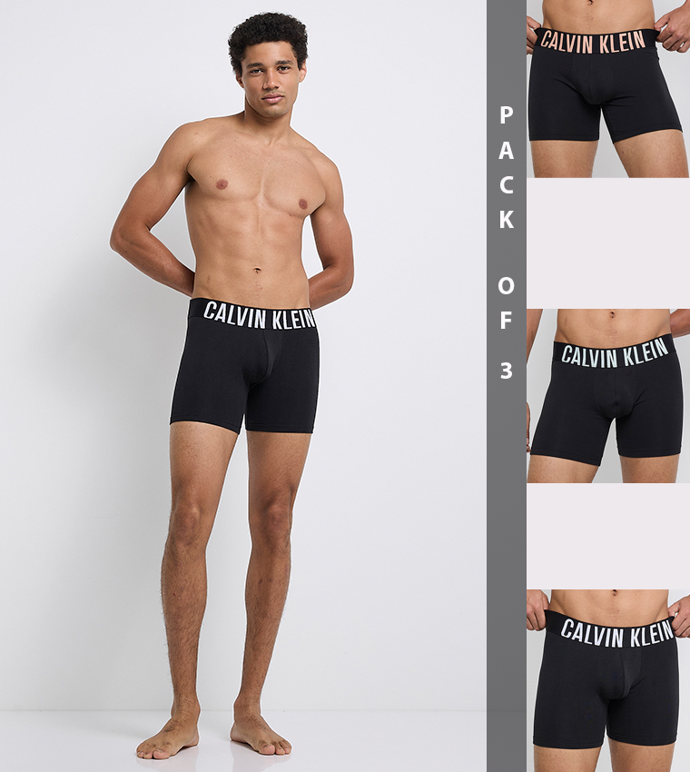 Pack of 3 Logo Waistband Boxer Briefs