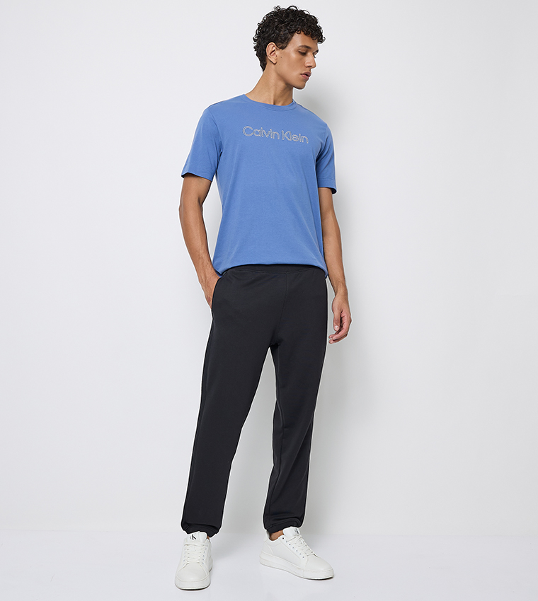Logo Printed Elastic Waist Joggers