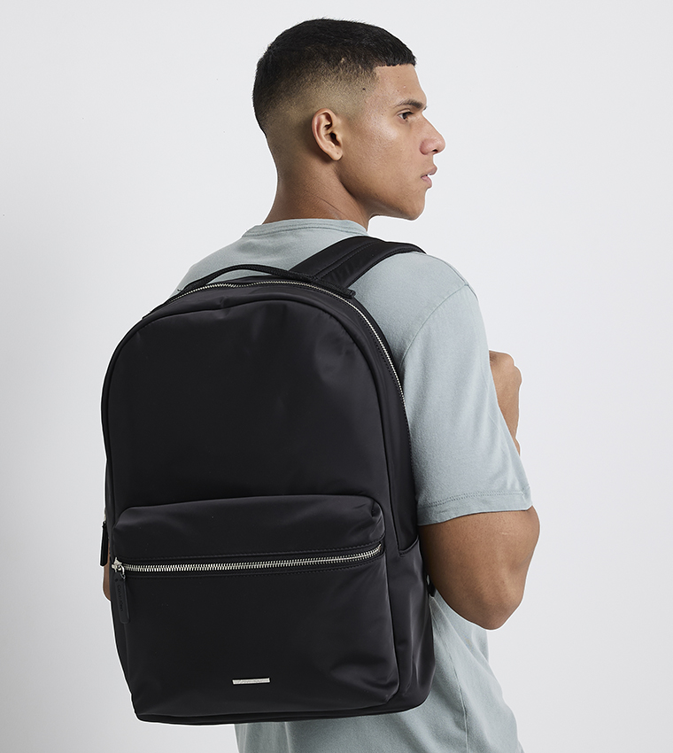SLEEK Front Pocket Nylon Backpack