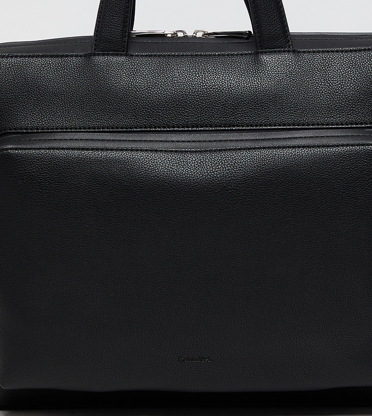 Textured Zippered Laptop Bag