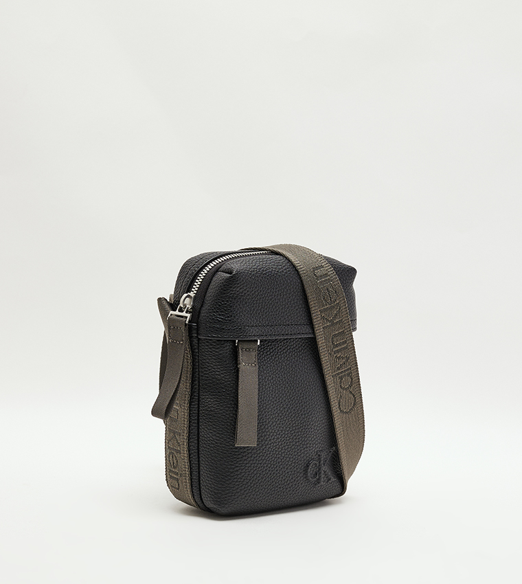 Monogram Detail Reporter Bag