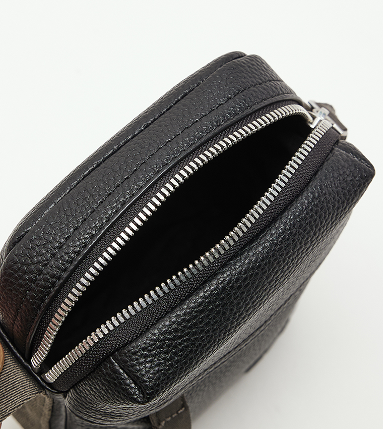Monogram Detail Reporter Bag