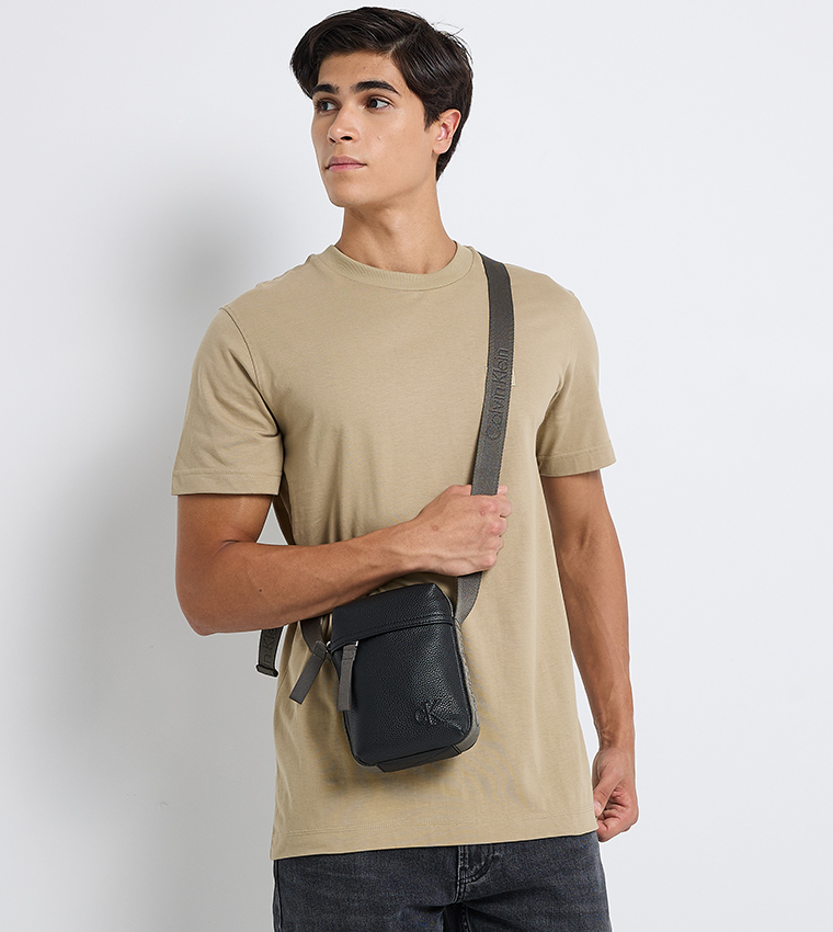 Monogram Detail Reporter Bag