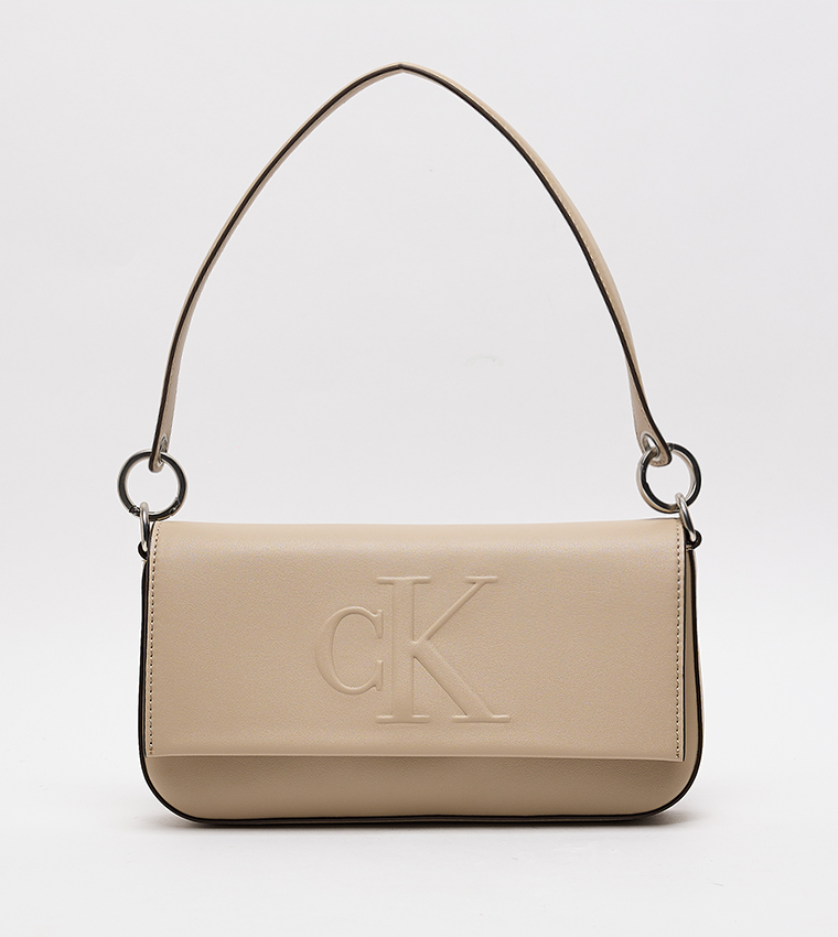 Sculpted Flap Shoulder Bag