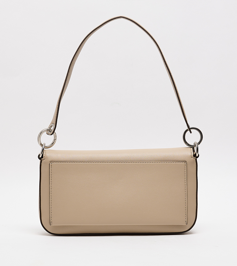 Sculpted Flap Shoulder Bag