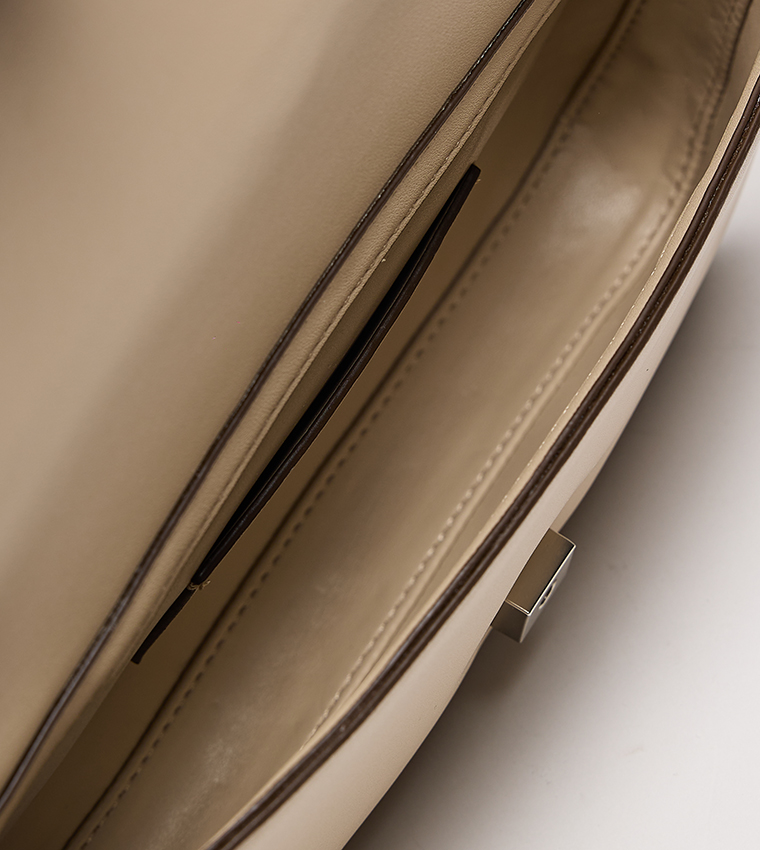 Sculpted Flap Shoulder Bag