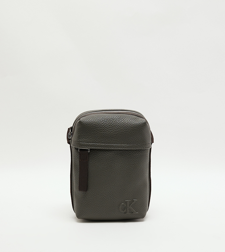 Monogram Detail Reporter Bag