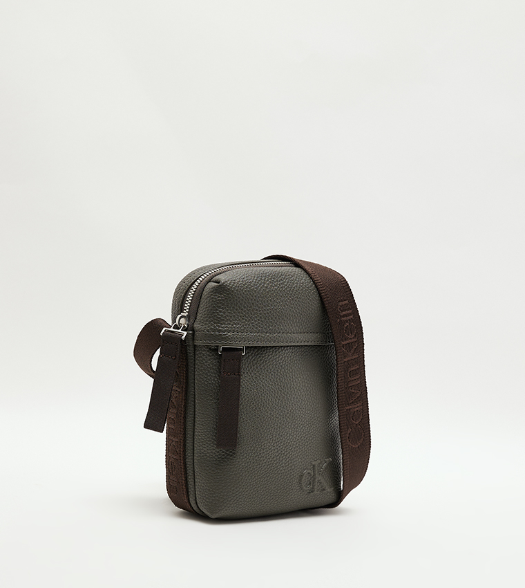 Monogram Detail Reporter Bag