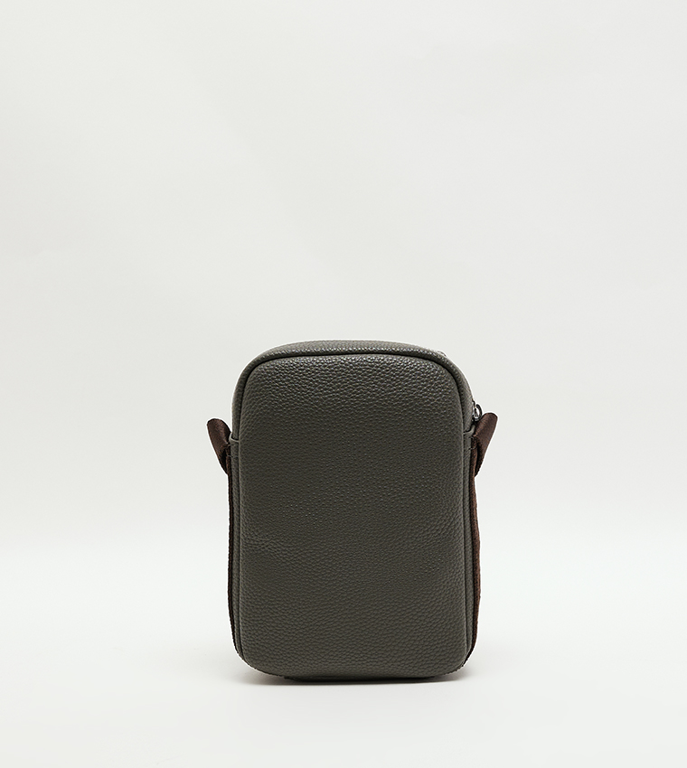 Monogram Detail Reporter Bag