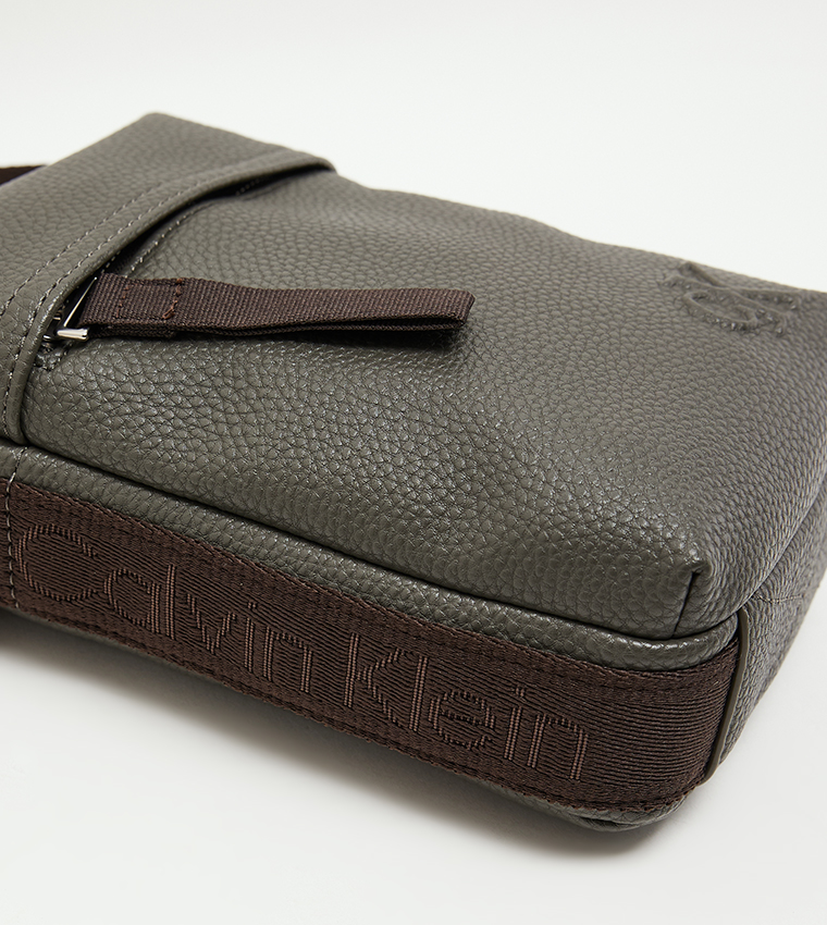 Monogram Detail Reporter Bag