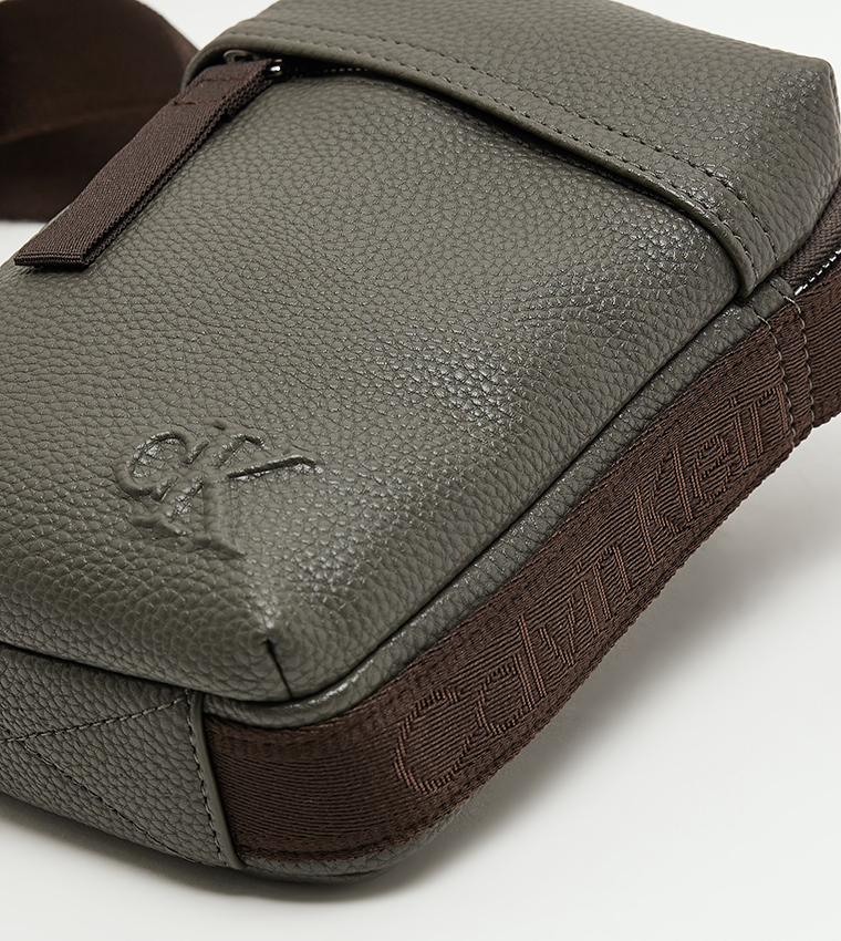 Monogram Detail Reporter Bag