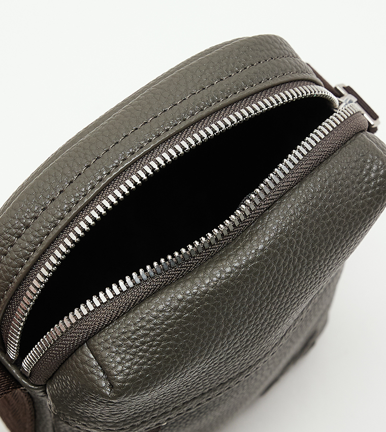 Monogram Detail Reporter Bag
