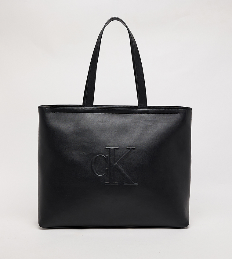 Monogram Embossed Tote Bag