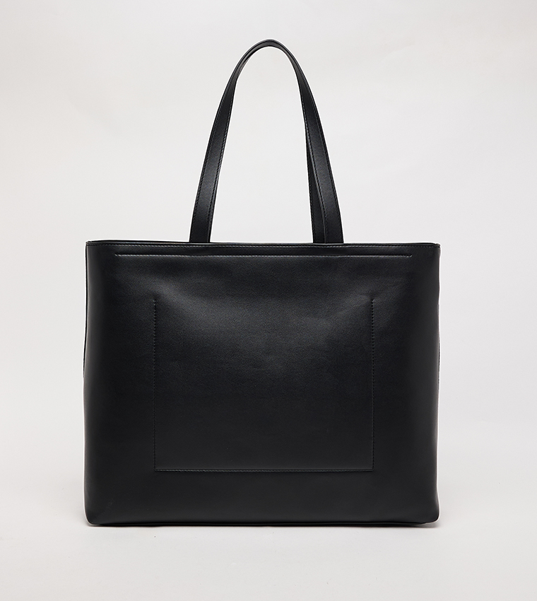 Monogram Embossed Tote Bag